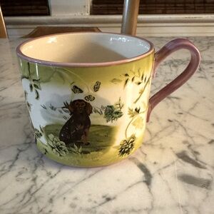 Anthropologie spaniel mug, new condition